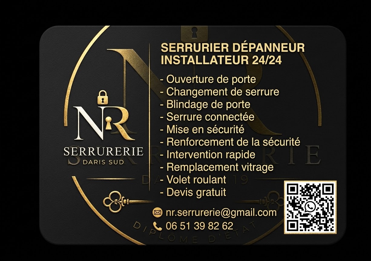 Photo NR serrurerie Paris sud — intervention 1
